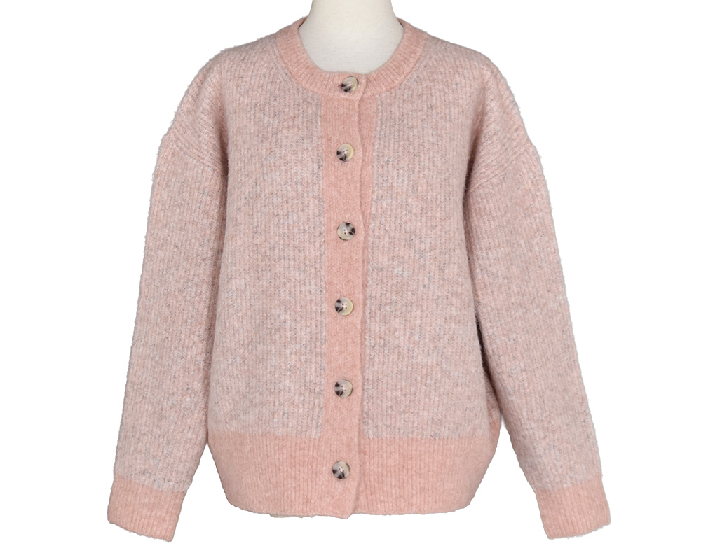 トリーバーチ 現行 カーディガン シルク ウール ニット S ベージュ ピンク 畦編みﾆｯﾄｶｰﾃﾞｨｶﾞﾝ | ノースオブジェクト WEB発注サイト